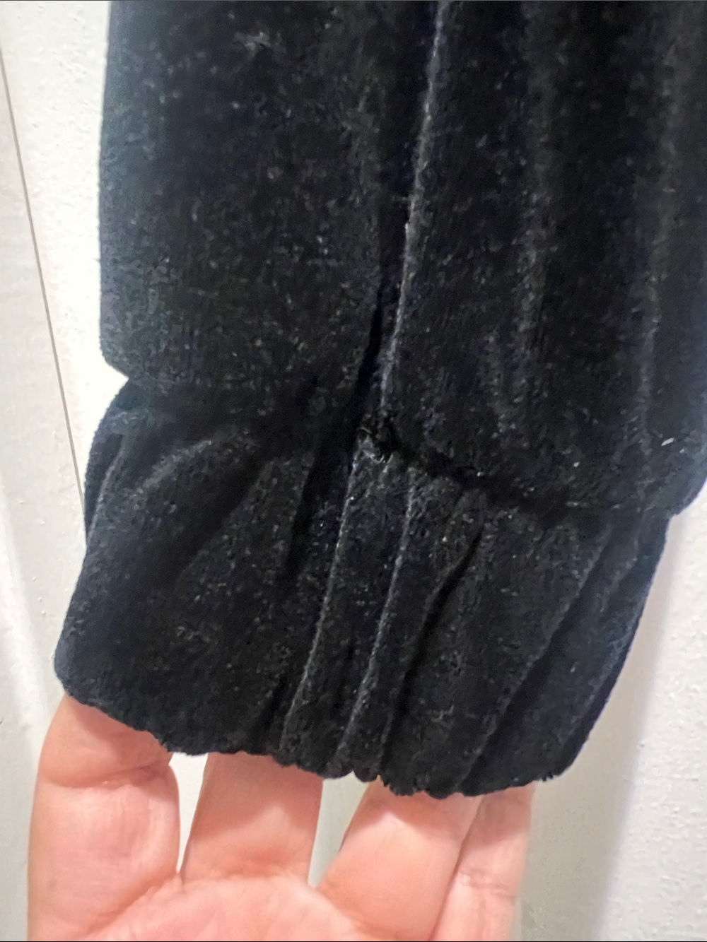 Juicy Couture Black Velvet Zip Hoodie with Gold Crown Pin - Picture 5 of 8